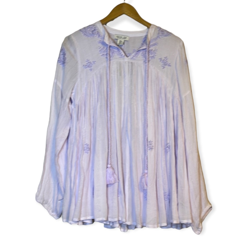 NWT Rachel‎ Zoe Embroidered Bohemia Top M